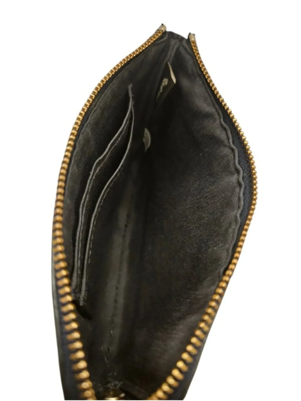 Coach Navy Blue Leather Wristlet One Size